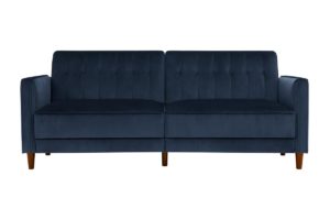 Hammondale Pin Tufted Convertible Sofa in blue