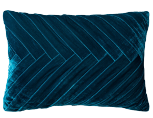 Blue Color Velvet Cover on Transparent Background