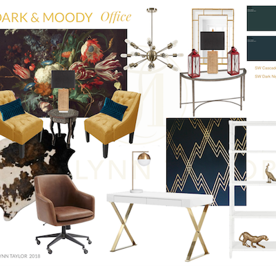 Dark and Moody Furniture Mood Board