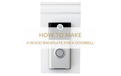 How to Make a Decorative Backplate for a Doorbell